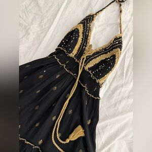 Black and Gold Dress